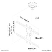 Image de Neomounts Support de plafond pour écran de 32-60" - h64-104 cm (FPMA-C400BLACK)