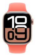 Image de Apple Bracelet Sport tangerine 42 mm - S/M - Orange (MDRY4ZM/A)