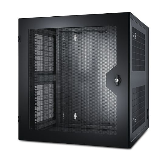Image de APC NetShelter WX 13U w/Threaded Hole Vertical Mounting Rail Vented Front Door (AR100HD)