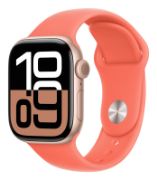 Image de Apple Bracelet Sport tangerine 42 mm - M/L - Orange (MDT04ZM/A)