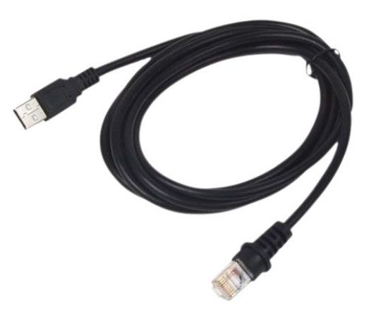 Image de Datalogic USB-A Cable, 2.4m, Barcode Scanners Accessoire de lecteurs de codes à barres - Noir (90A052187)