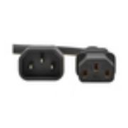 Image de Eaton 2m, C13 to C14, 10A, 250V, H05VV-F, PVC, Black Cordon d'alimentation - Noir (P004-02M-EU)