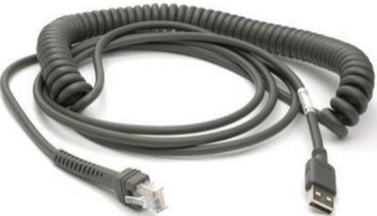 Image de Datalogic USB, Type A, Coiled, 3.6 m Accessoire de lecteurs de codes à barres (CAB-467)