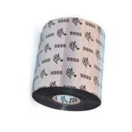 Image de Zebra 5555 Wax/Resin ruban thermique 30 m Noir (05555BK110D)