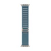 Image de Apple Boucle Alpine bleu clair 49 mm - Large - Finition titane naturel (MFTK4ZM/A)