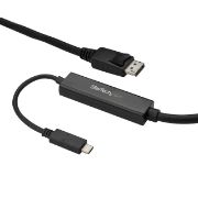 Image de StarTech.com Câble adaptateur USB-C vers DisplayPort 4K 60 Hz de 3 m - Noir (CDP2DPMM3MB)
