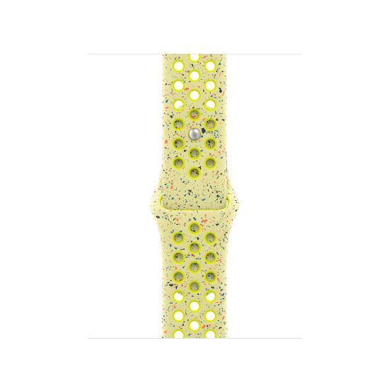 Image de Apple Bracelet Sport Nike Volt Splash 42 mm - S/M - Jaune (MXU53ZM/A)