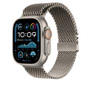 Image de APPLE Bracelet Milanais en titane naturel 49 mm - Small (MXKC3ZM/A)