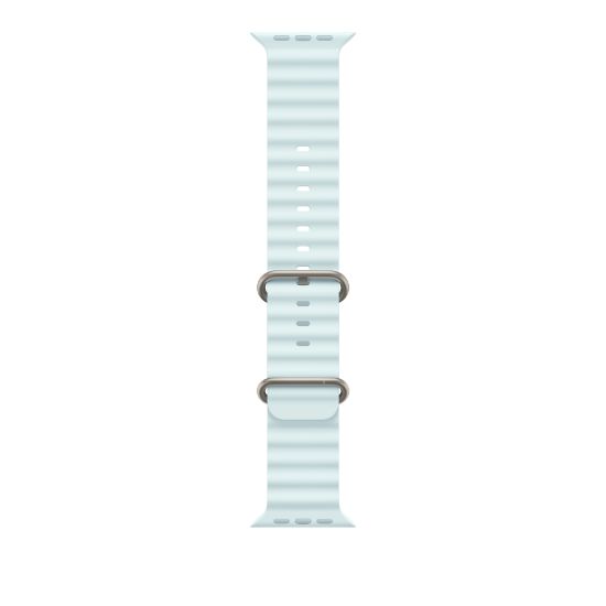 Image de APPLE Bracelet Océan bleu glacier 49 mm - Finition titane naturel (MXTF3ZM/A)
