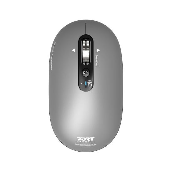 Image de Port Designs sans fil 2.4 GHz & Bluetooth rechargeable PURE MAC, gris Souris (910009)