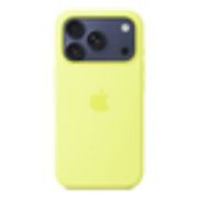 Image de Apple Coque en silicone avec MagSafe pour iPhone 17 Pro – Jaune fluo (MGFF4ZM/A)