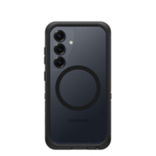 Image de OtterBox Defender XT with Magnets Series pour Samsung Galaxy S25, transparente/noir - Noir,Transparent (77-97580)