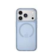 Image de OtterBox Symmetry Clear MagSafe Series pour Apple iPhone 17 Pro, Silver Glade - Bleu,Transparent (77-98849)