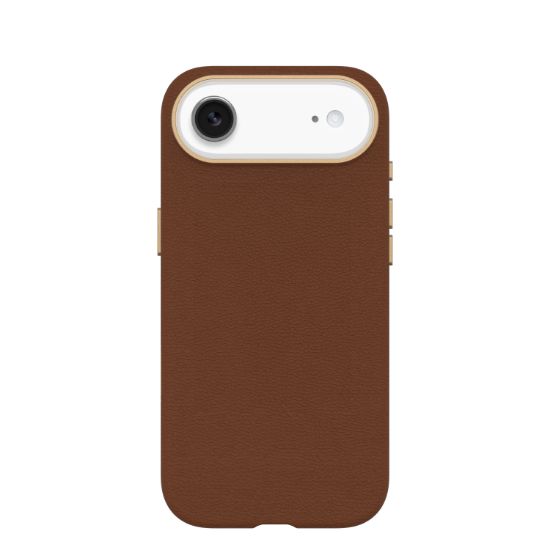 Image de OtterBox Symmetry Cactus Leather Series pour Apple iPhone Air, Desert Saddle - Marron (77-99033)