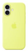 Image de Apple Coque en silicone avec MagSafe pour iPhone 17 - Jaune fluo (MGEV4ZM/A)