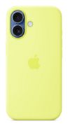 Image de Apple Coque en silicone avec MagSafe pour iPhone 17 - Jaune fluo (MGEV4ZM/A)