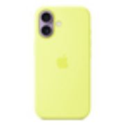 Image de Apple Coque en silicone avec MagSafe pour iPhone 17 - Jaune fluo (MGEV4ZM/A)