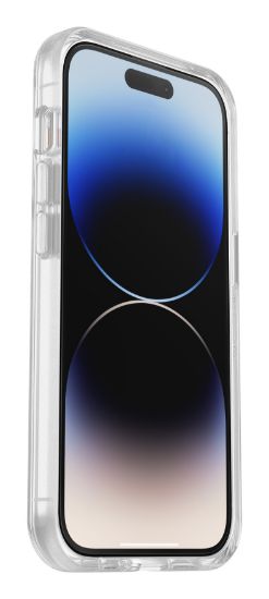 Image de OtterBox Pack de protection contre les chutes pour iPhone 14 Pro Max; Symmetry Clear, supporte 3 x plus de chutes que la norme militaire et protecteur écran en verre, 3x anti-r ... (78-80924)