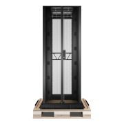 Image de APC Rack NetShelter SX Advanced, 42U, 750 mm, 1 295 mm, avec kit antichoc, noir (AR9550SPB2)