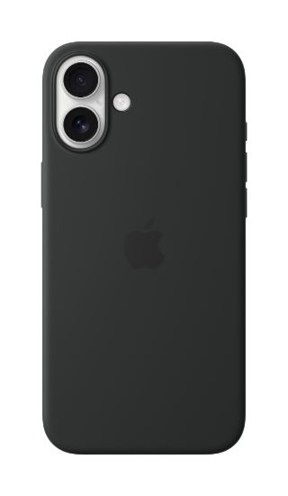 Image de Apple Coque en silicone avec MagSafe pour iPhone 16 Plus - Noir (MYY93ZM/A)