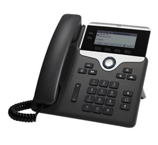 Image de Cisco 7821 Téléphone IP - Noir, Argent (CP-7821-K9-RF)