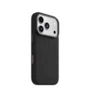 Image de OtterBox Symmetry Cactus Leather Series pour Apple iPhone 17 Pro, Noir Ash (77-99045)