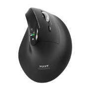 Image de Port Designs ERGO AUDITOR sans fil 2.4 GHz, Bluetooth & Rechargeable Souris - Noir (910204)