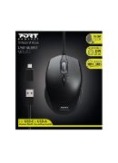 Image de Port Designs Usb Silencieuse Noire Souris (900711)