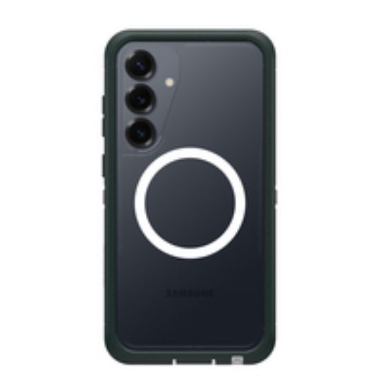 Image de OtterBox Defender XT with Magnets Series pour Samsung Galaxy S25+, Sagebrush - Vert,Transparent (77-97873)