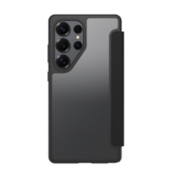 Image de OtterBox React Folio Series pour Samsung Galaxy S25 Ultra, transparente/noir - produits livrés sans emballage - Transparent,Noir (77-97834)