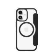 Image de OtterBox React Folio MagSafe Series pour Apple iPhone 17, noir Crystal, transparente/noir - Noir,Transparent (77-98586)