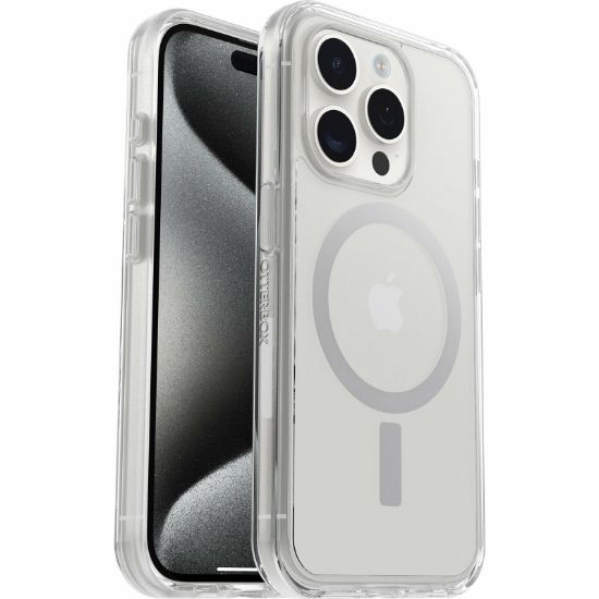 Image de OtterBox Symmetry Series Clear pour MagSafe pour iPhone 15 Pro, Clear - Transparent (77-93026)