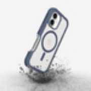 Image de OtterBox Defender Series XT Clear pour MagSafe pour Apple iPhone 16, Mountain Storm - Bleu,Transparent (77-96064)