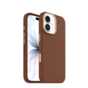 Image de OtterBox Symmetry Cactus Leather Series pour Apple iPhone 17, Desert Saddle - Marron (77-99017)