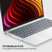 Image de HP EliteBook 8 G2i Next Gen AI Copilot+ PC Intel Core Ultra 7 325 Ordinateur portable 33,8 cm (13.3") WUXGA 16 Go LPDDR5x-SDRAM 512 Go SSD Wi-Fi 7 (802.11be) Windows 11 Pro A ... (DW7K0ET#UUG)