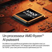 Image de HP EliteBook 8 G2a Next Gen AI Copilot+ PC AMD Ryzen AI 7 450 Ordinateur portable 40,6 cm (16") WUXGA 32 Go LPDDR5x-SDRAM 512 Go SSD Wi-Fi 7 (802.11be) Windows 11 Pro Argent (DW7X2ET#UUG)