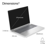 Image de HP ProBook 4 G2a AI AMD Ryzen™ 5 230 Ordinateur portable 40,6 cm (16") WUXGA 16 Go DDR5-SDRAM 512 Go SSD Wi-Fi 7 (802.11be) Windows 11 Pro Argent (E08Z9ET#UUG)
