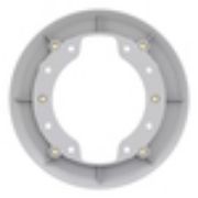 Image de Axis TP1601 ADAPTER PLATE Accessoire caméra de surveillance - Blanc (02083-001)