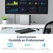 Image de StarTech.com Adaptateur DisplayPort vers HDMI - M/F - Ultra HD 4K 60 Hz - Noir (DP2HD4K60S)