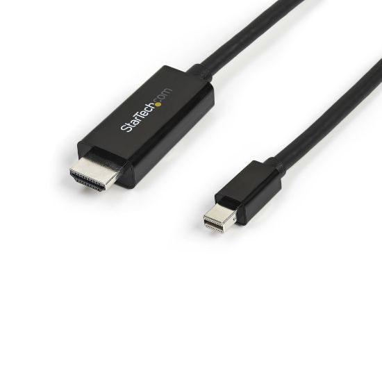 Image de StarTech.com Câble adaptateur Mini DisplayPort vers HDMI de 3 m - 4K 30 Hz - Noir (MDP2HDMM3MB)