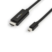 Image de StarTech.com Câble adaptateur Mini DisplayPort vers HDMI de 3 m - 4K 30 Hz - Noir (MDP2HDMM3MB)