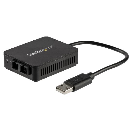 Image de StarTech.com Adaptateur réseau USB 2.0 vers fibre optique SC jusqu'à 2 km - USB vers Ethernet 10/100 Mbps (US100A20FXSC)