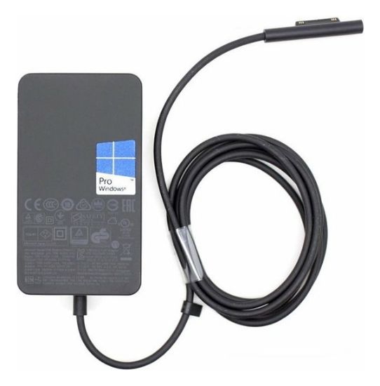 Image de Microsoft Surface 65W Power Supply, EU Chargeur - Noir (W8Z-00002)