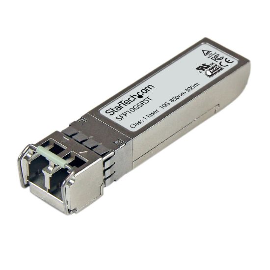 Image de StarTech.com Module SFP+ GBIC compatible Cisco SFP-10G-SR - Transceiver Mini GBIC 10GBASE-SR (SFP10GSRST)