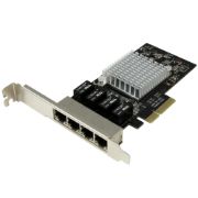 Image de StarTech.com Carte réseau PCI Express à 4 ports Gigabit Ethernet avec chipset Intel I350 (ST4000SPEXI)