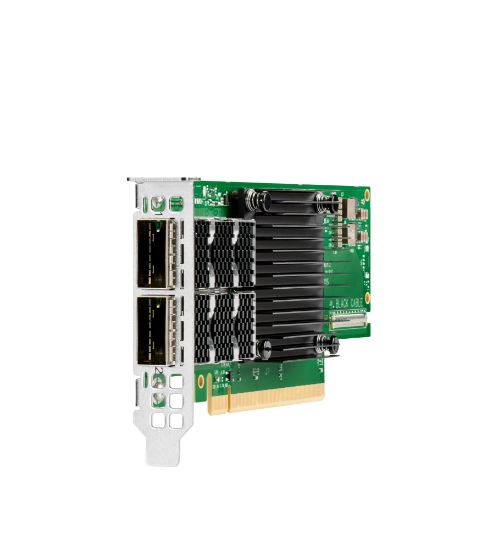 Image de HP E InfiniBand HDR100/Ethernet 100Gb 2-port QSFP56 PCIe3 x16 MCX653106A-ECAT Adapter Carte de réseaux (P06251-B21)