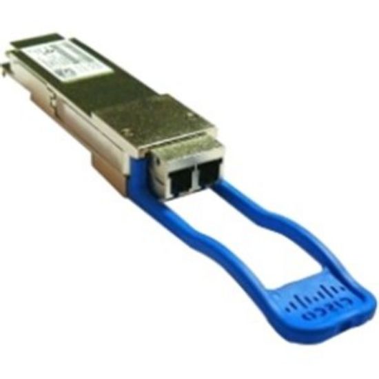 Image de Cisco 40GBASE-LR4 QSFP40G transceiver module for Single Mode Fiber, 4 CWDM lanes in 1310nm window Muxed inside module, Duplex LC connector, 2km, 40G Ethernet rate only Mod ... (WSP-Q40GLR4L=)