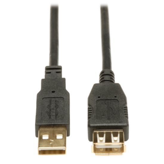 Image de Eaton Tripp Lite USB 2.0 Extension Cable (A M/F) 3 ft. (0.91 m) Câble USB - Noir (U024-003)