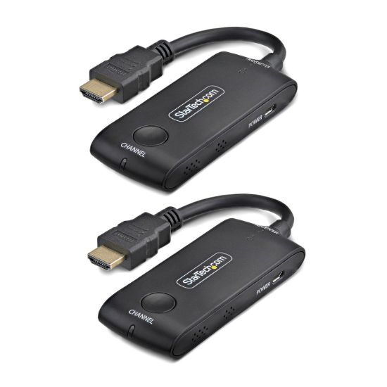 Image de StarTech.com extension audio/video Émetteur et émetteur-récepteur AV Noir (4KHDMI-WIRELESS-65FT)
