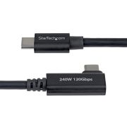Image de StarTech.com Câble Thunderbolt 5 de 80cm, 80 Gbps/Jusqu'à 120 Gbps, PD 240W, 8K 60Hz, Câble Thunderbolt Certifié, Compatible avec Thunderbolt 4/USB4/USB-C (TBLT5MM80CM240WRA)